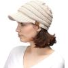 imageCC Hatsandscarf Exclusives Womens Ribbed Knit Hat with Brim YJ131YJ2023Beige Amazon
