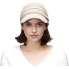 imageCC Hatsandscarf Exclusives Womens Ribbed Knit Hat with Brim YJ131YJ2023Beige Amazon