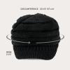 imageCC Hatsandscarf Exclusives Womens Ribbed Knit Hat with Brim YJ131YJ2023Black
