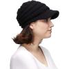 imageCC Hatsandscarf Exclusives Womens Ribbed Knit Hat with Brim YJ131YJ2023Black Amazon