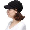 imageCC Hatsandscarf Exclusives Womens Ribbed Knit Hat with Brim YJ131YJ2023Black Amazon