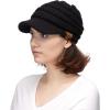 imageCC Hatsandscarf Exclusives Womens Ribbed Knit Hat with Brim YJ131YJ2023Black Amazon