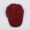 imageCC Hatsandscarf Exclusives Womens Ribbed Knit Hat with Brim YJ131YJ2023Burgundy