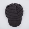 imageCC Hatsandscarf Exclusives Womens Ribbed Knit Hat with Brim YJ131YJ2023Dark Grey