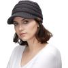 imageCC Hatsandscarf Exclusives Womens Ribbed Knit Hat with Brim YJ131YJ2023Dark Grey