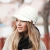 imageCC Hatsandscarf Exclusives Womens Ribbed Knit Hat with Brim YJ131YJ2023Ivory Amazon