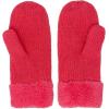 imageCC Kids Ages 4 to 7 Thick Fuzzy Fleeced Lined Matching Winter Mittens Gloves Star New Candy Pink