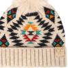 imageCC Kids Babies Soft Stretch Cable Knit Faux Fur Pom Pom Beanie HatAztec Beige