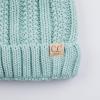 imageCC Kids Beanie Ages 25 Warm Chunky Thick Stretchy Knit Slouch Beanie Skull Kids Hat with PomMint