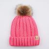 imageCC Kids Beanie Ages 25 Warm Chunky Thick Stretchy Knit Slouch Beanie Skull Kids Hat with PomNew Candy Pink