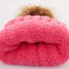 imageCC Kids Beanie Ages 25 Warm Chunky Thick Stretchy Knit Slouch Beanie Skull Kids Hat with PomNew Candy Pink