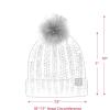 imageCC Kids Beanie Ages 25 Warm Chunky Thick Stretchy Knit Slouch Beanie Skull Kids Hat with PomViolet