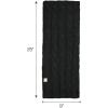 imageCC Kids Cable Knit Infinity Scarf For Boys Girls  Comfortable Soft Warm Children Youth Knit MufflerBlack
