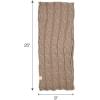 imageCC Kids Cable Knit Infinity Scarf For Boys Girls  Comfortable Soft Warm Children Youth Knit MufflerTaupe