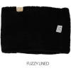 imageCC Kids Ribbed Neck Warmer For Boys Girls  Comfortable Soft Warm Children Youth Knit Neck Gaiter with Fuzzy LiningBlack