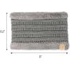 imageCC Kids Ribbed Neck Warmer For Boys Girls  Comfortable Soft Warm Children Youth Knit Neck Gaiter with Fuzzy LiningLtmel Grey