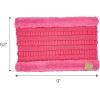 imageCC Kids Ribbed Neck Warmer For Boys Girls  Comfortable Soft Warm Children Youth Knit Neck Gaiter with Fuzzy LiningNew Candy Pink