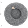 imageCC Kids Soft Knit Beret for Girls  Confortable Soft Childrens Beret with Adjustable StringDkmel Grey