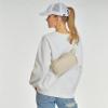 imageCC Large Fanny Pack  MultiColor Belt Bag 100 Polyester Adjustable Strap Lightweight Waist Pack BeigeBeige