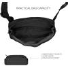 imageCC Large Fanny Pack  MultiColor Belt Bag 100 Polyester Adjustable Strap Lightweight Waist Pack BeigeTaupe