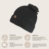 imageCC Messy Bun SnapOn Bow Beanie with Sequins for WomenBlack