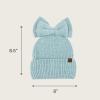 imageCC Messy Bun SnapOn Bow Beanie with Sequins for WomenBlue
