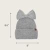 imageCC Messy Bun SnapOn Bow Beanie with Sequins for WomenGrey
