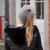 imageCC Messy Bun SnapOn Bow Beanie with Sequins for WomenGrey