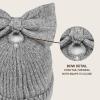 imageCC Messy Bun SnapOn Bow Beanie with Sequins for WomenGrey