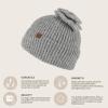 imageCC Messy Bun SnapOn Bow Beanie with Sequins for WomenGrey