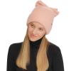 imageCC Messy Bun SnapOn Bow Beanie with Sequins for WomenIndi Pink