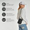 imageCC Mini Sling Crossbody Belt Bag  MultiColor 100 Nylon Lightweight Small PouchBeige