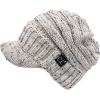 imageCC Mommy and Me Beanies Women Kids Toddler Infant Mom and Baby Matching Christmas Outfits Winter Visor BrimAdult  Toddler  Oatmeal