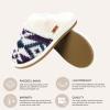 imageCC MultiOption Colorful SlipOn Slippers With Faux Fur Lining IndoorOutdoor House For WomenKnitted Aztec Ombre  Purple Mix