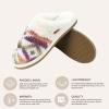 imageCC MultiOption Colorful SlipOn Slippers With Faux Fur Lining IndoorOutdoor House For WomenKnitted Aztec Ombre  Rose Mix
