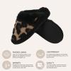imageCC MultiOption Colorful SlipOn Slippers With Faux Fur Lining IndoorOutdoor House For WomenKnitted Leopard  Latte