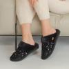 imageCC MultiOption Colorful SlipOn Slippers With Faux Fur Lining IndoorOutdoor House For WomenSequin  Black