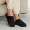 imageCC Pattern Knitted SlipOn Slippers With Faux Fur Lining IndoorOutdoor House For WomenWaffle Black