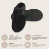 imageCC Pattern Knitted SlipOn Slippers With Faux Fur Lining IndoorOutdoor House For WomenWaffle Black