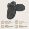 imageCC Pattern Knitted SlipOn Slippers With Faux Fur Lining IndoorOutdoor House For WomenWaffle Grey