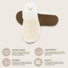 imageCC Pattern Knitted SlipOn Slippers With Faux Fur Lining IndoorOutdoor House For WomenWaffle Ivory