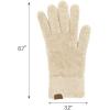 imageCC Plush Terry Chenille Gloves For Women  Fuzzy Stretchable Soft Warm Cold weather Winter GlovesBeige