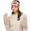 imageCC Plush Terry Chenille Gloves For Women  Fuzzy Stretchable Soft Warm Cold weather Winter GlovesBeige