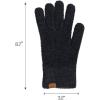 imageCC Plush Terry Chenille Gloves For Women  Fuzzy Stretchable Soft Warm Cold weather Winter GlovesBlack