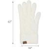 imageCC Plush Terry Chenille Gloves For Women  Fuzzy Stretchable Soft Warm Cold weather Winter GlovesIvory