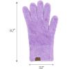 imageCC Plush Terry Chenille Gloves For Women  Fuzzy Stretchable Soft Warm Cold weather Winter GlovesLavender