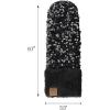 imageCC Sequin Mittens For Women  Stretchable Soft Warm Cold weather Winter GlovesBlack
