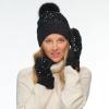 imageCC Sequin Mittens For Women  Stretchable Soft Warm Cold weather Winter GlovesBlack