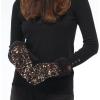 imageCC Sequin Mittens For Women  Stretchable Soft Warm Cold weather Winter GlovesGold