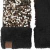 imageCC Sequin Mittens For Women  Stretchable Soft Warm Cold weather Winter GlovesGold